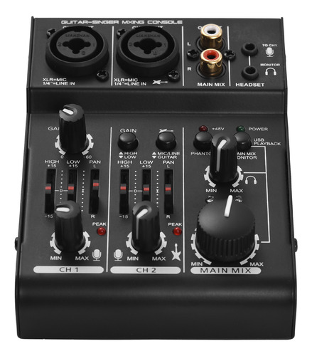 Consola De Mistura Estúdio De Áudio Karaoke Dj 5v Powered Po