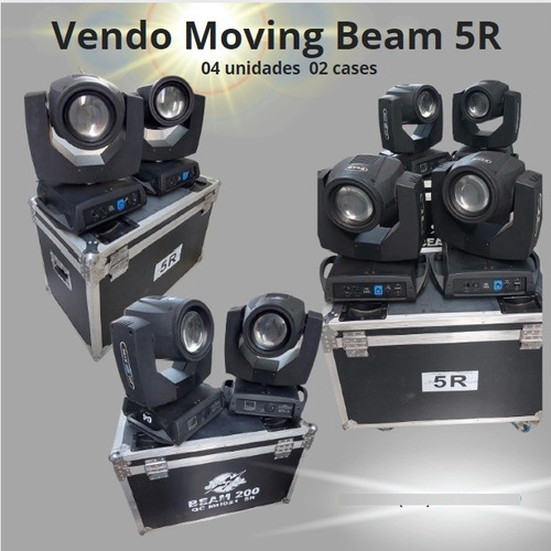 Moving Beam 200 5r Blue Light 127/220v Com Case
