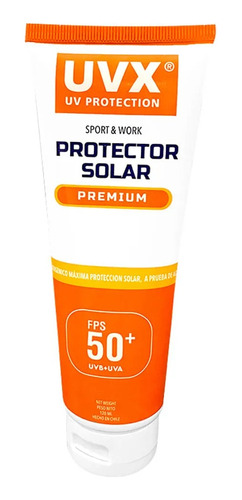 Protector Solar Uvx Factor 50+  120ml Registrado Isp 