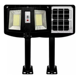 Lampara Calle Reflector Doble Panel Energía Solar 300w Cl115