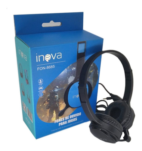 Fone De Ouvido Gamer Inova Headset Microfone Ajustável Mp3