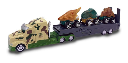 Jurassic Camion Transportador C 3 Dinosaurios-autos Ditoys 