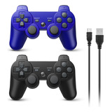 Powerextra Wireless Controller Compatible With Ps-3, 2 Pack.