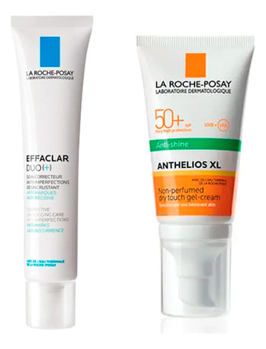 Set Effaclar Duo+anthelios Toque Seco S/color La Roche Posay