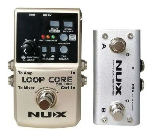 Pedal Nux Loop Core Deluxe + Pedal Controlador Original Novo