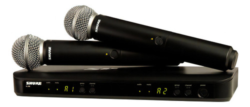 Sistema Inalambrico Shure Blx288/sm58 2 Microfonos.