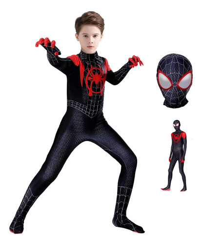 Disfraz De Spiderman Traje Niños Cosplay Anime Disfrace De Halloween Araña Ropa | MercadoLibre