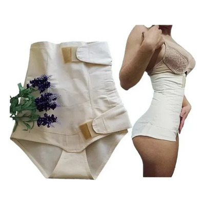Faja De Manta Postparto Ajustable Post Parto + Beige Xl | Meses sin interés