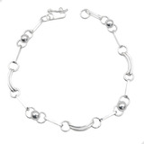 Pulsera Plata Fina 950 Artesanía Chilena Diseño Unión | M56