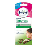 Bandas Depilatorias Faciales Veet Naturals X 20 Unidades.