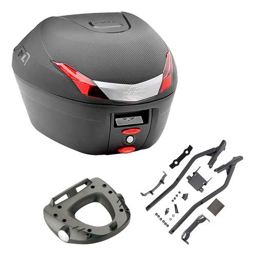 Baul Trasero 34 L Con Soporte P/ Honda Vfr Cross Runner 800