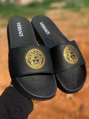 Chinelo Slides Versace Premium Sandália Unissex Confortável