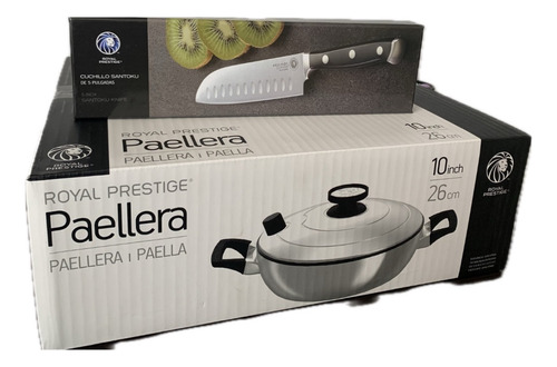 Promo Paellera Royal Prestige 10  + Cuchillo Santoke De 5 