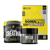 Kit Soma Pro Ultimate + Creatina Atlas + Beta Alanina Sabor Sem Sabor