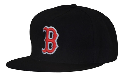 Gorra B Boston Visera Plana Bordada Snapback Mujer Hombre