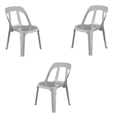 Silla Napoli Mascardi X3 Color Blanco