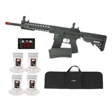 Rifle Airsoft Ar15 Neptune Full Metal 10  Gatilho Et + Kit4