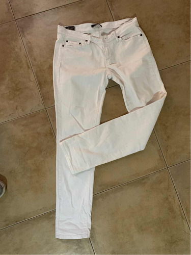 Pantalon De Jean Blanco Wanama Talle 30