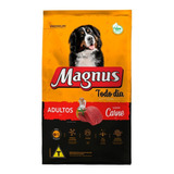 Ração Magnus Premium Todo Dia Carne 15 Kg + Brinde