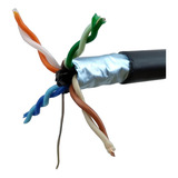 Cabo Rede Cat6 Blindado Externo Uv  Dupla Capa 40 Metros