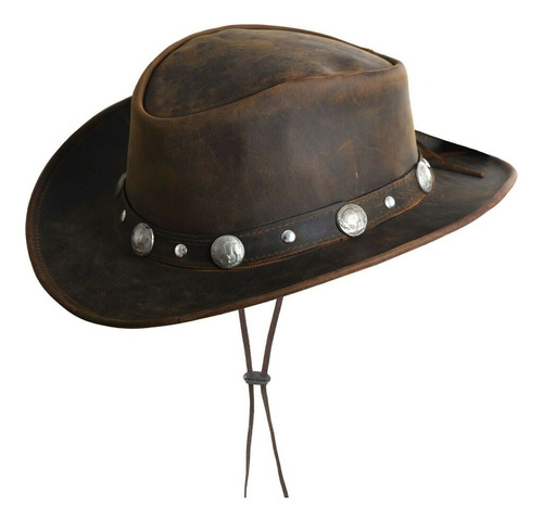 Sombrero Leather Cowboy Western - A Pedido_exkarg