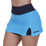 Roupa De Academia Saia Com Short Interno Dry Fit Poliamida O