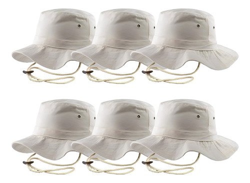 Pack 6 Sombrero Pescador Sombrero Para Sol Bucket Hat Gorros