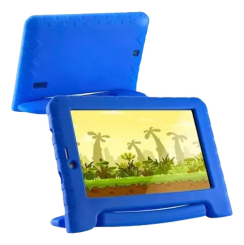 Tablet 32gb Multilaser M7 3g Bluetooth + Capa Azul Fone Kit