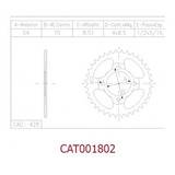 Coronas Zanella 110 Zb 0069 1/2 X 5/16 Z-36 Jwc 001802