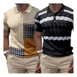 Camiseta Con Cuello Tipo Polo Slim 2 For Hombre