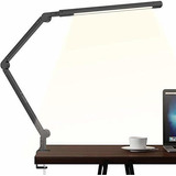 Lámpara Brazo Oscilante Escritorio Led Con Abrazadera Negro