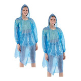 Pack X2 Poncho Para Lluvia Capa Agu Poncho Impermeable Gorro