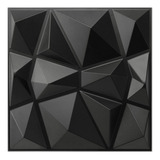 Paneles Decoración Hogar 3d Impermeable Pvc 50*50cm 12pcs Sub-negro