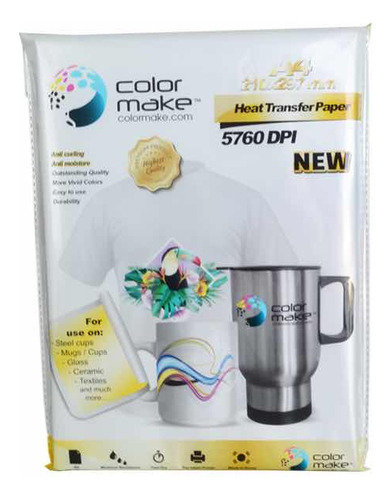 20 Paquetes De Papel Premium Para Sublimacion Color Make