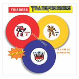 10 Frisbees Transformers Vengadores Frozen  Souvenir 16,5cm 