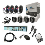 Cctv Kit De Seguridad 4 Camaras Fhd 1080p  Disco Duro 500gb 