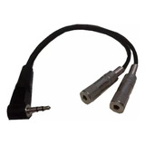 Cable Y Mini Plug Trs Macho A 2 Mini Plug Trs Hembra L/r  