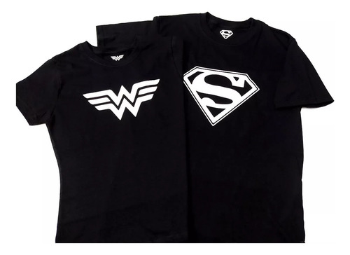 Playeras Dúo Pareja Novios Superman Wonderwoman Amor Oferta!