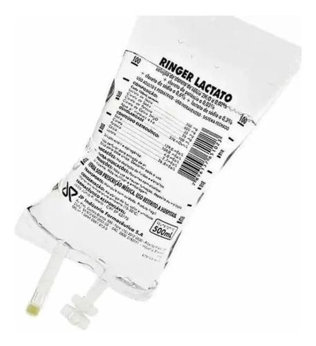 Kit 10 Soro Ringer Lactado 500 Ml Fluidoterapia Intravenoso