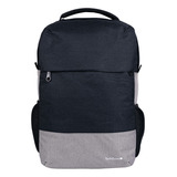 Backpack Techzone Strong Porta Laptop 15.6 Pulgadas Gris Diseño De La Tela Liso