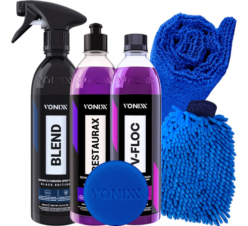 Cera Blend Black Shampoo Automotivo V-floc Restaurax Vonixx