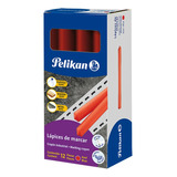 Crayon De Marcar Industrial Pelikan 762 (12) Color Rojo