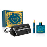 Set De Regalo Perfume Gianni Versace Eros De 3 Piezas Para H