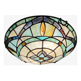 Artzone Tiffany Luces De Techo, Vitrales, 2 Luces, 12 Pulgad