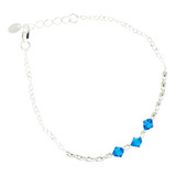 Pulsera Arroz 3 Con Cadena Cubic Plata 925