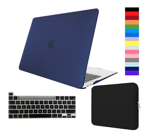 Kit Case Macbook New Pro 13 A2338 M2 + Bag +pelicula Teclado