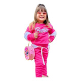 Conjunto Moletom Blogueirinha Feminino Infantil Inverno Luxo