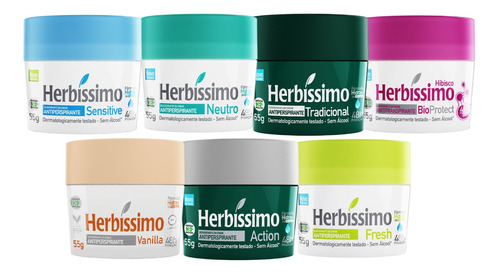 Desodorante Em Creme Herbíssimo Antitranspirante 55g