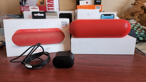 Bocina Beats Pill+ Red Hermosa De Colección Sin Fallas