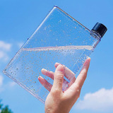 Botella De Agua Eco-friendly Plana Portable Transparente